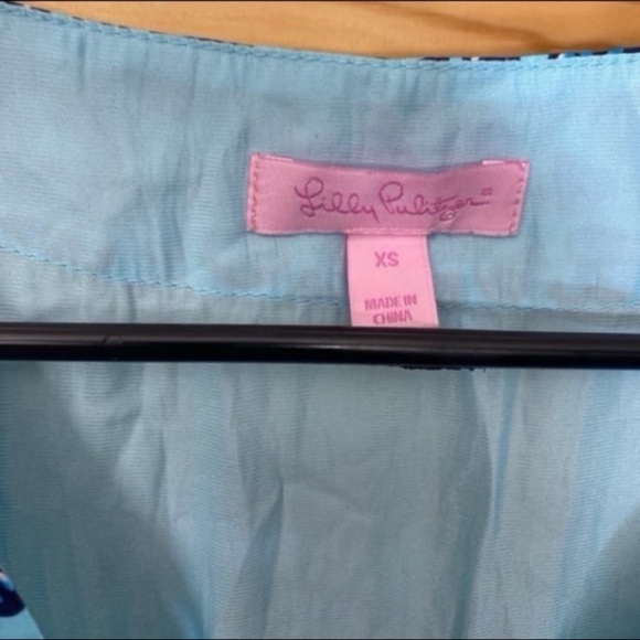 Lilly Pulitzer Meg Dress Islamorada Shorely Blue Xs - Picture 2 of 6